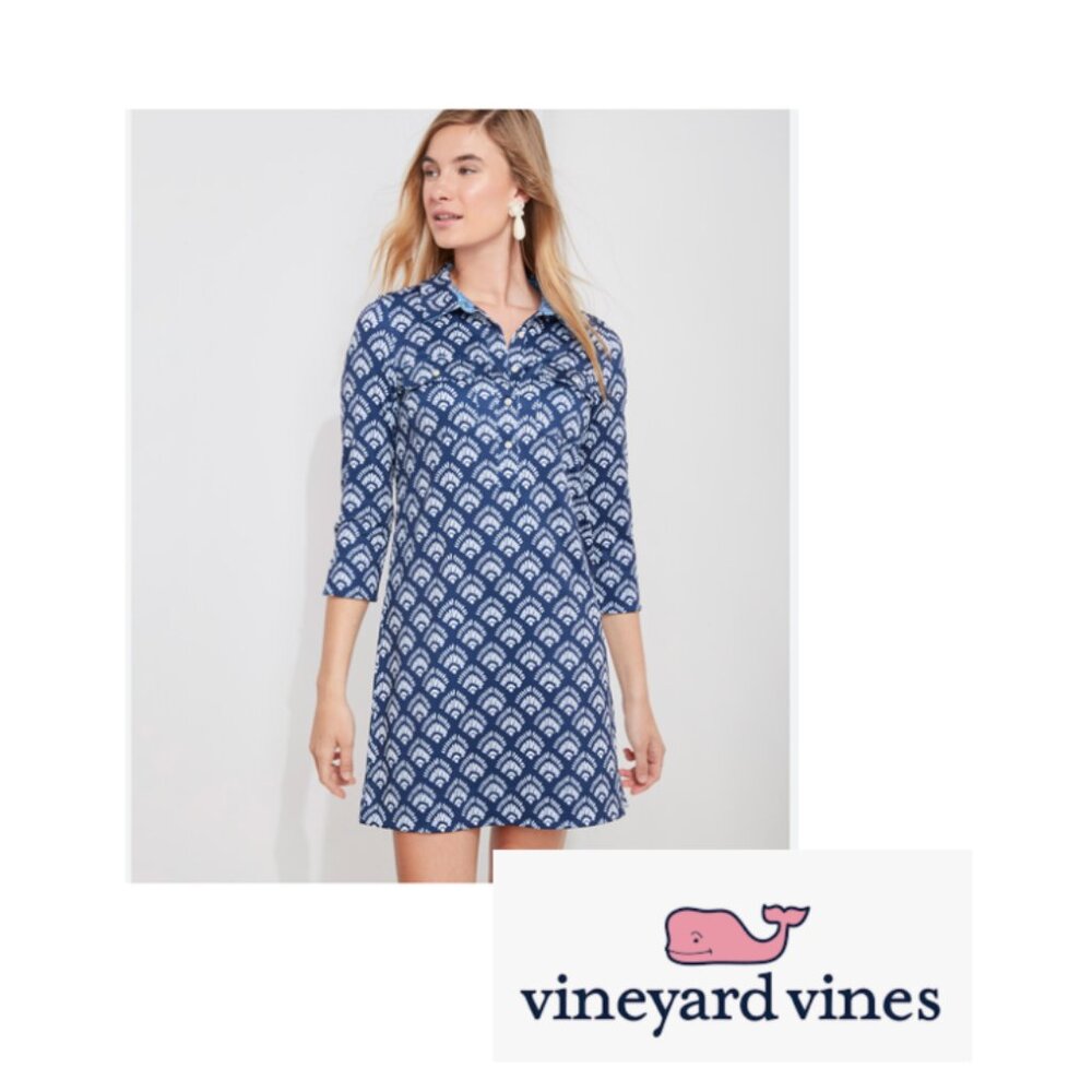 Vineyard Vines Deep Bay Sankaty Performance Dress - Size Small